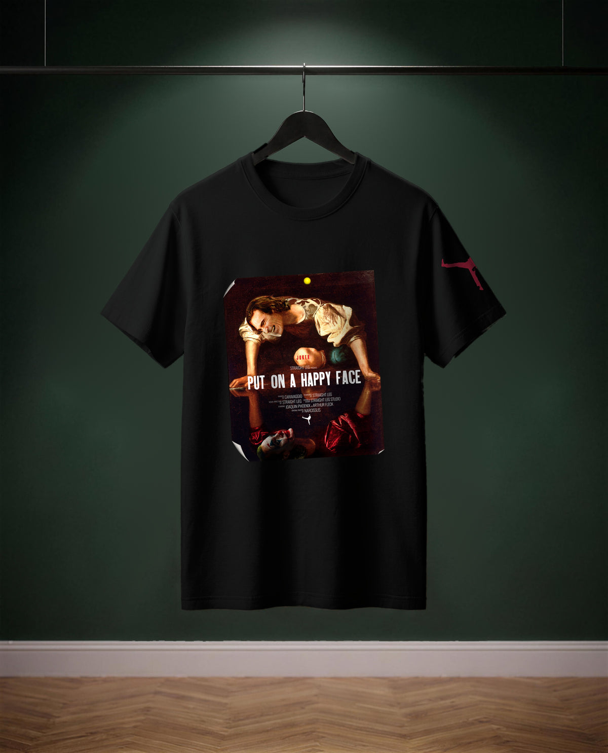 Put on a Happy Face — t-shirt colore Nero, davanti