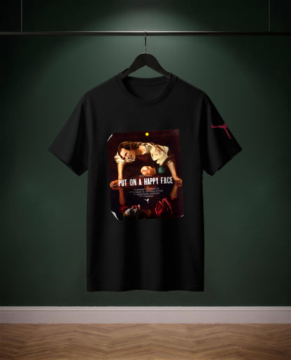 Put on a Happy Face — t-shirt colore Nero, davanti