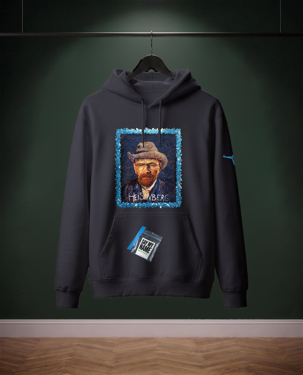 Say My Name — felpa colore Blu oltremare, davanti