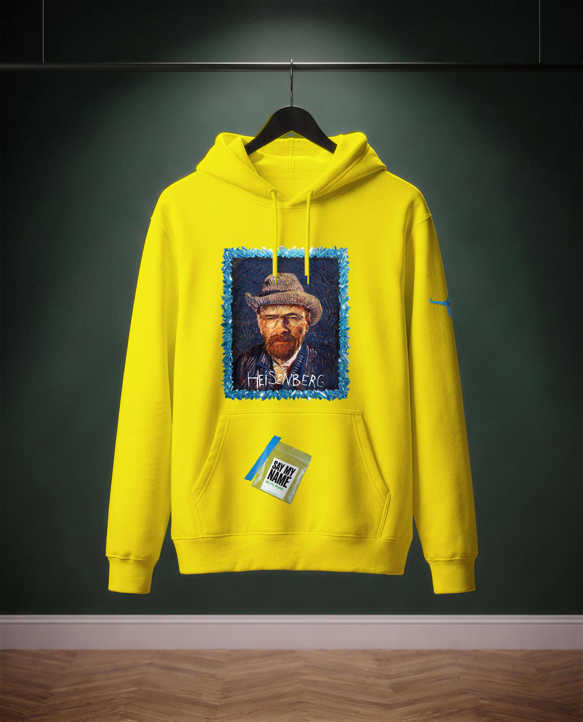 Say My Name — felpa colore Giallo oro, davanti