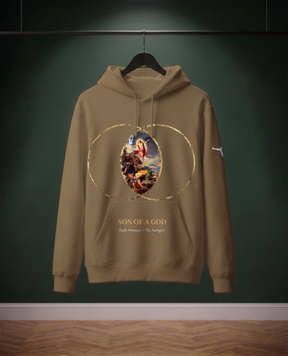 Son of a God — felpa colore Army, davanti