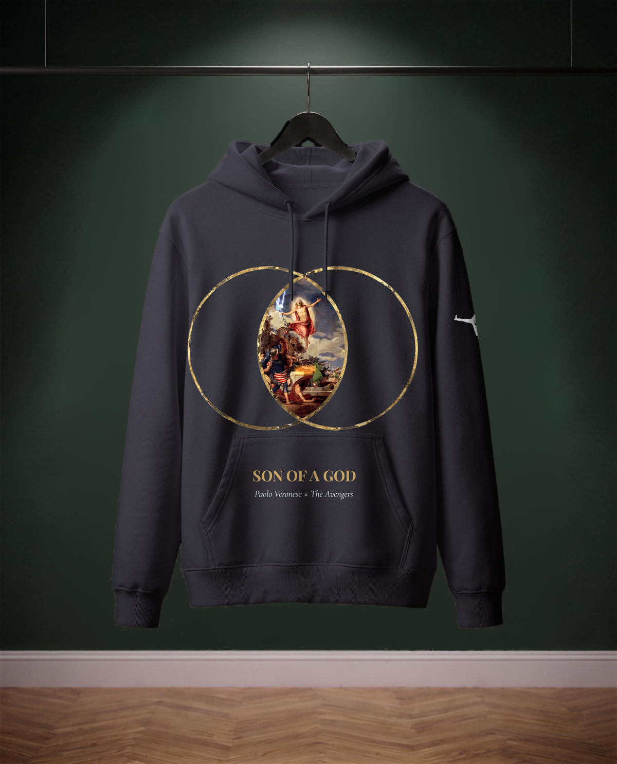 Son of a God — felpa colore Blu oltremare, davanti