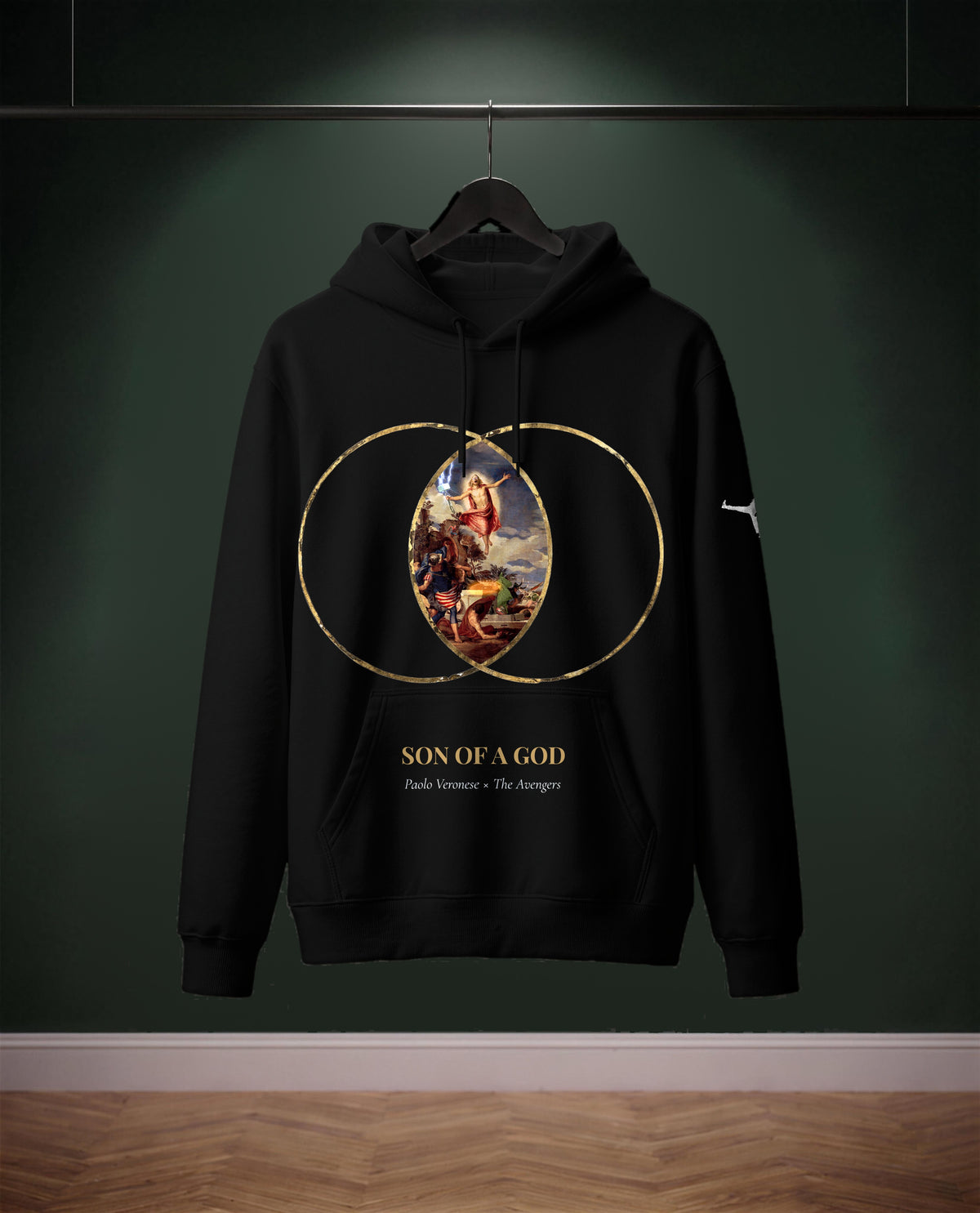 Son of a God — felpa colore Nero, davanti