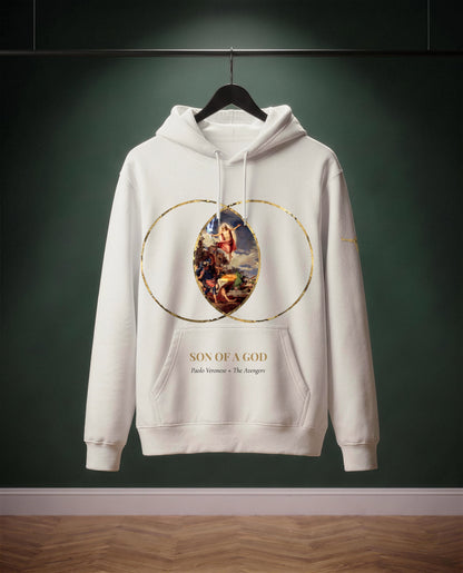 Son of a God — felpa colore Off-White, davanti