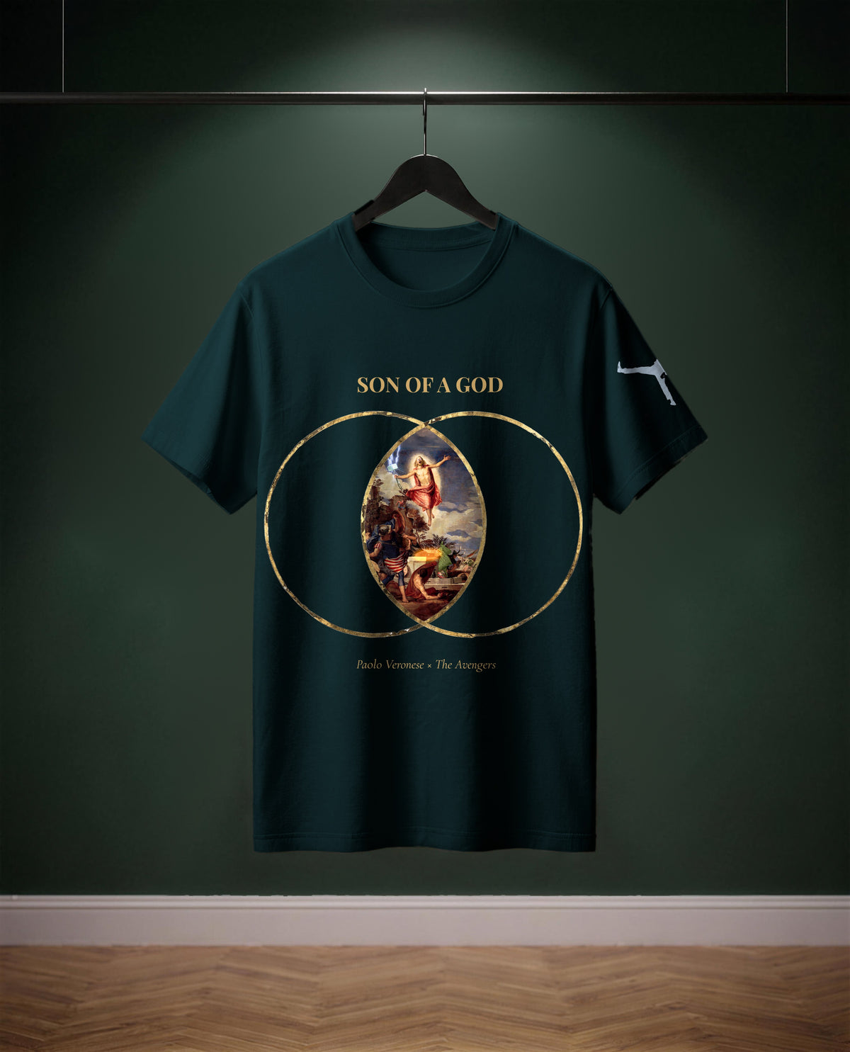 Son of a God — t-shirt colore Blu petrolio, davanti