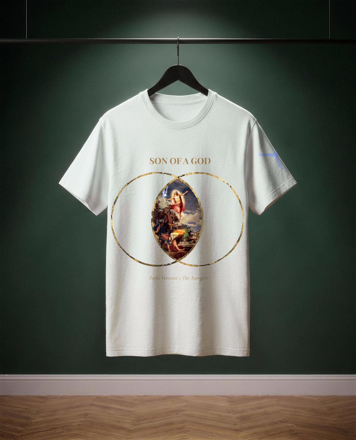 Son of a God — t-shirt colore Off-white, davanti