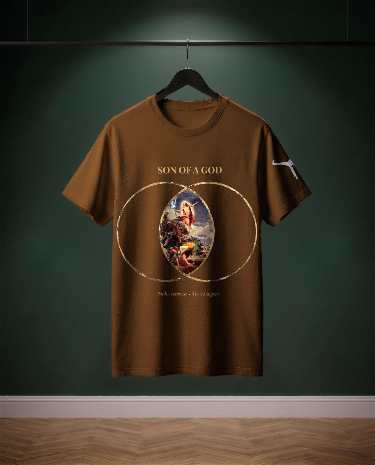 Son of a God — t-shirt colore Terra, davanti