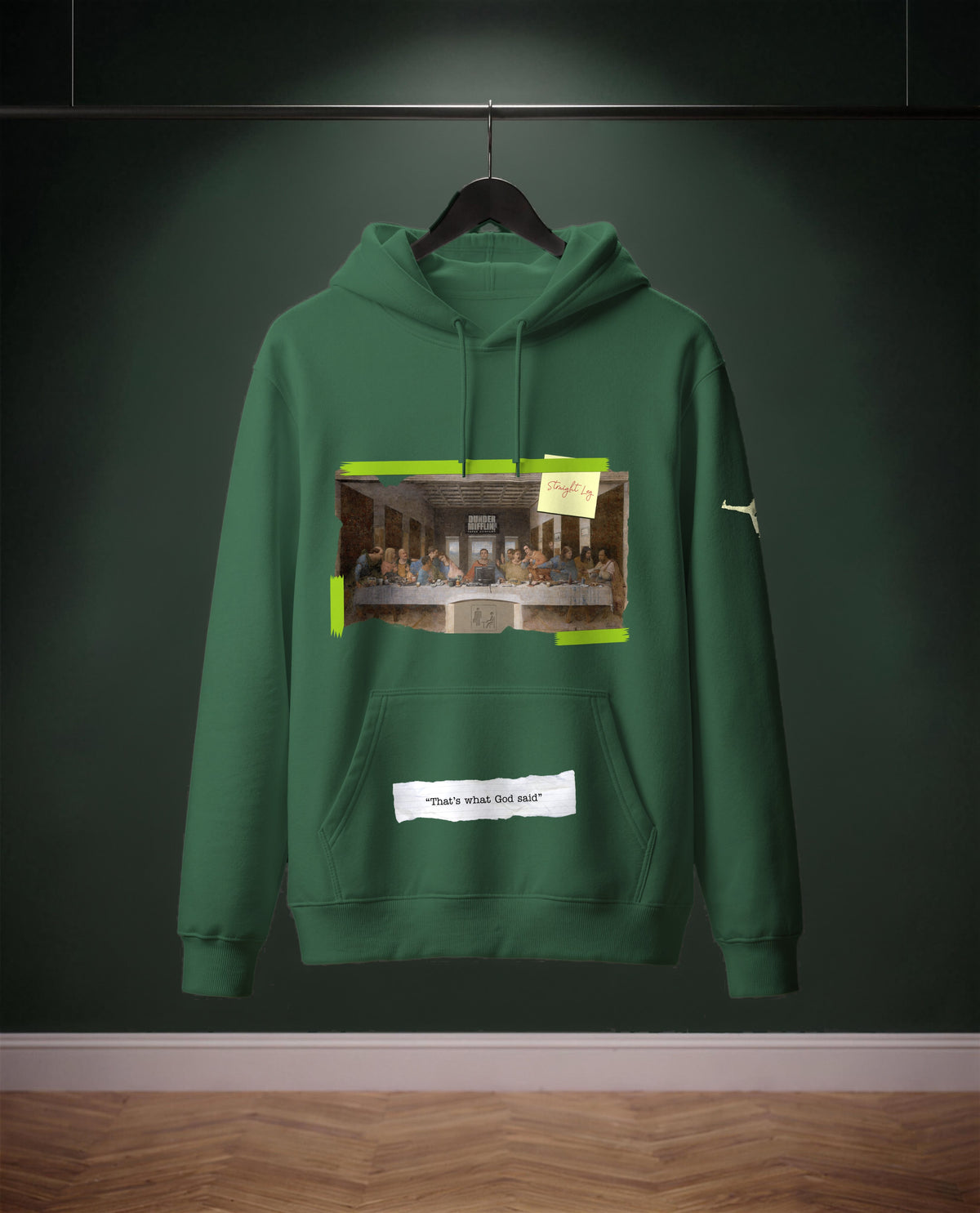 That's what God said — felpa colore Verde bottiglia, davanti