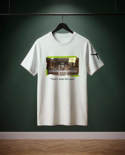 That's what God said — t-shirt colore Off-white, davanti