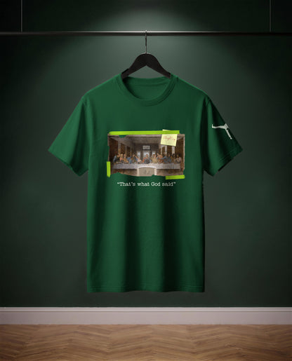 That's what God said — t-shirt colore Verde bottiglia, davanti