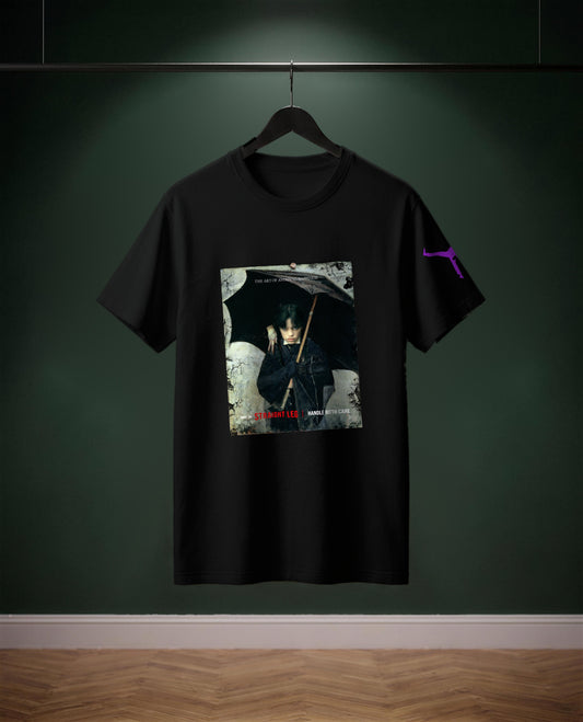 The Art of avoiding Happiness — t-shirt colore Nero, davanti
