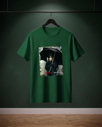 The Art of avoiding Happiness — t-shirt colore Verde bottiglia, davanti