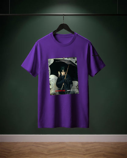 The Art of avoiding Happiness — t-shirt colore Viola scuro, davanti