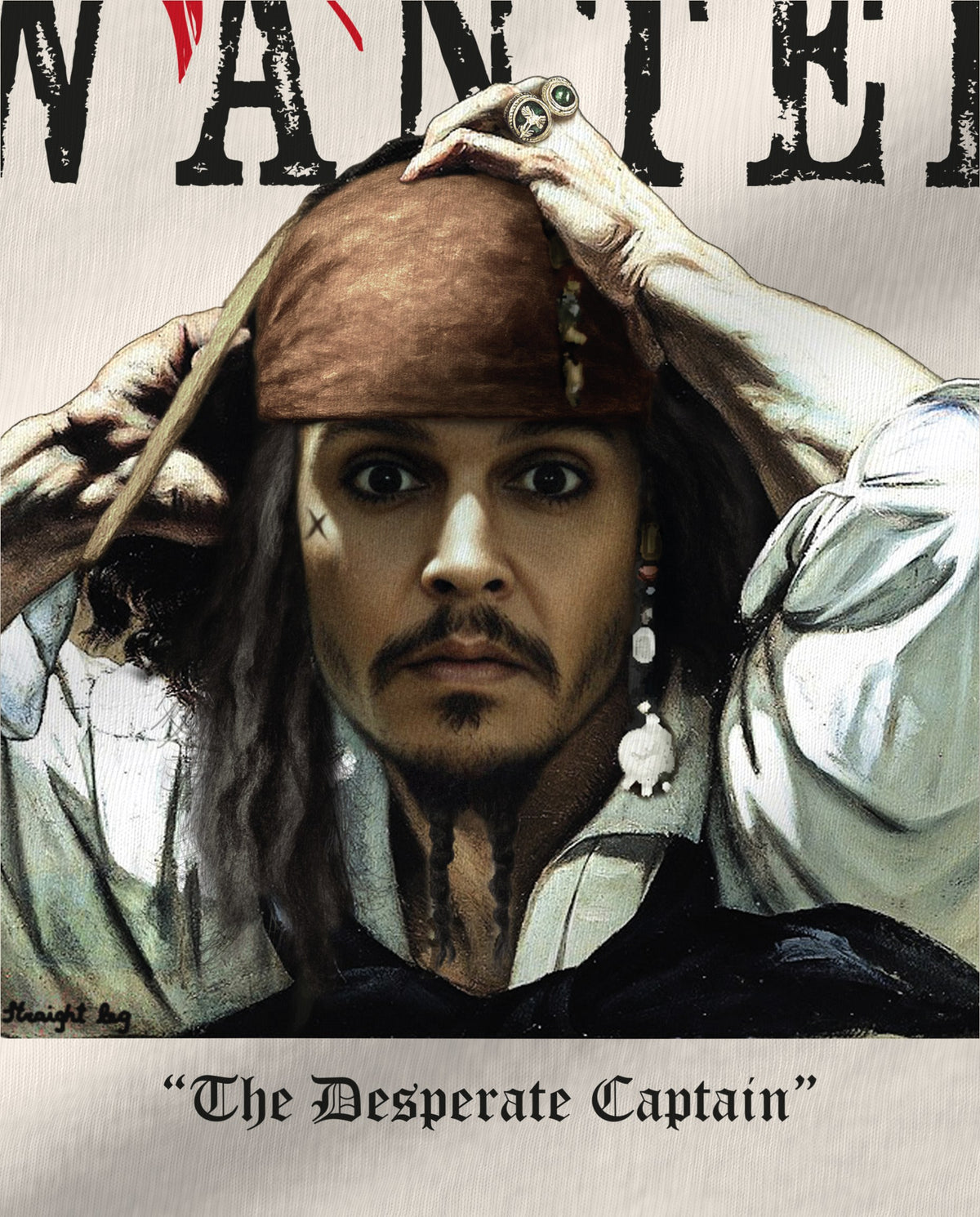 The Desperate Pirate — dettaglio della stampa