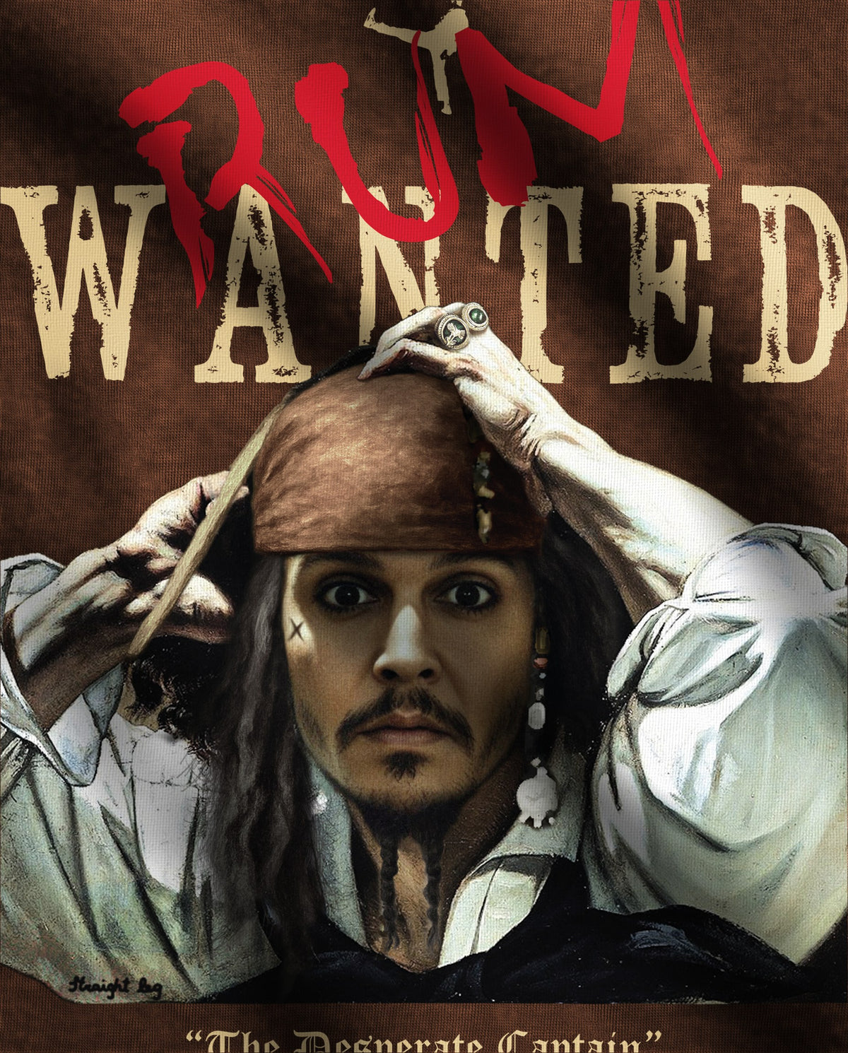 The Desperate Pirate — dettaglio della stampa