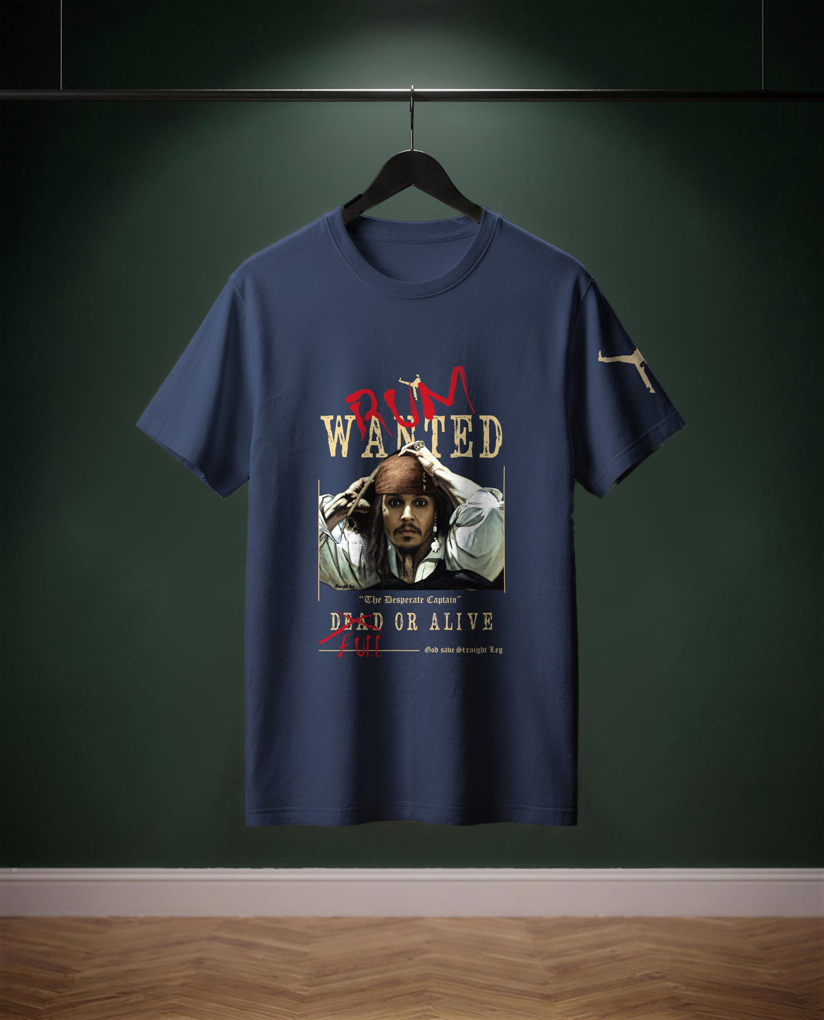 The Desperate Pirate — t-shirt colore Denim, davanti