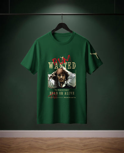 The Desperate Pirate — t-shirt colore Verde bottiglia, davanti
