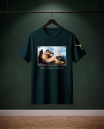 The Fallen Lawyer — t-shirt colore Blu petrolio, davanti