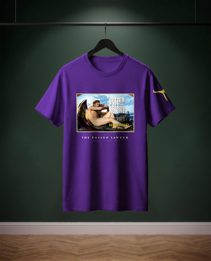 The Fallen Lawyer — t-shirt colore Viola scuro, davanti