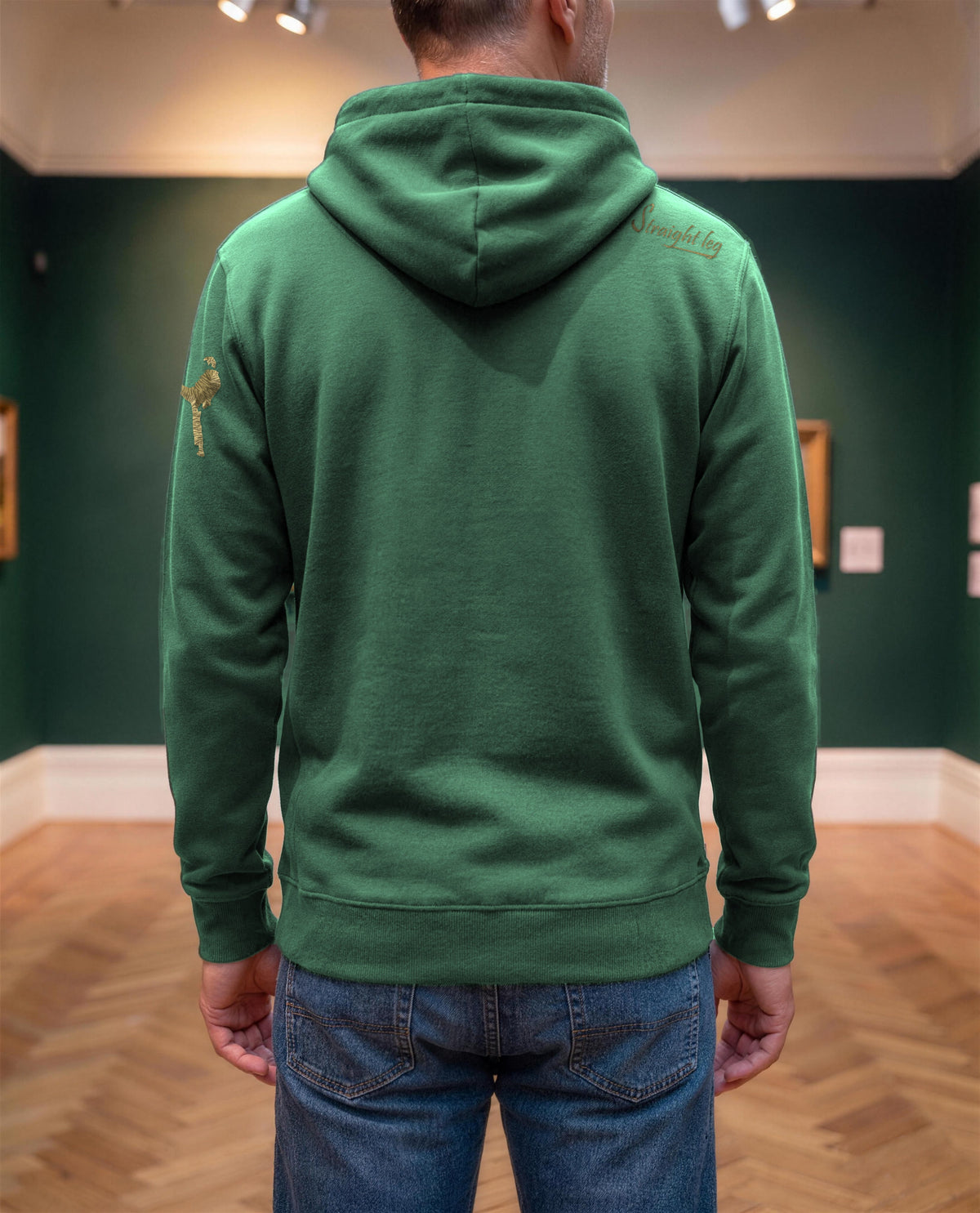The Man Who sold the World — felpa indossata di spalle, con il logo sulla manica