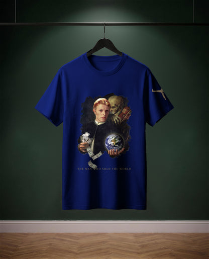 The Man Who sold the World — t-shirt colore Blu coloniale, davanti