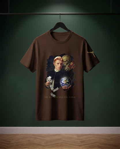 The Man Who sold the World — t-shirt colore Cioccolato, davanti