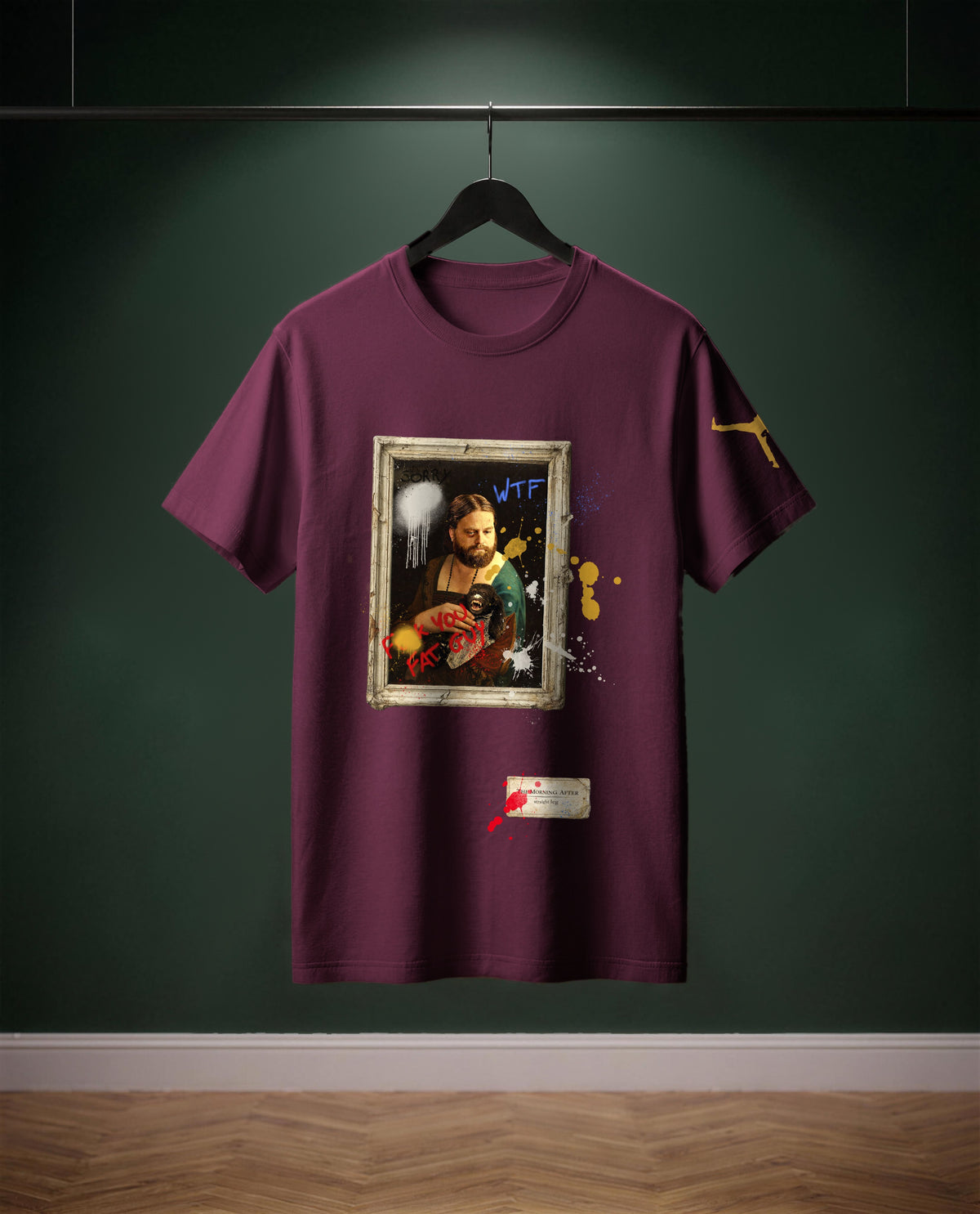 The Morning After — t-shirt colore Bourdeaux, davanti
