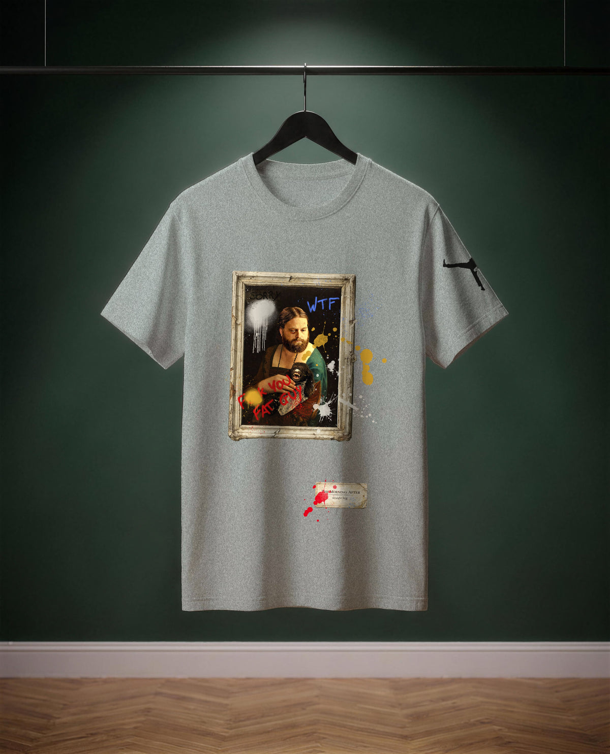 The Morning After — t-shirt colore Grigio medio melange, davanti