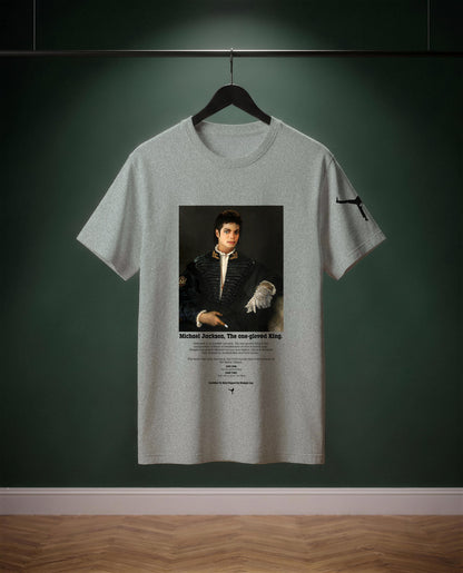 The One-Gloved King — t-shirt colore Grigio medio melange, davanti