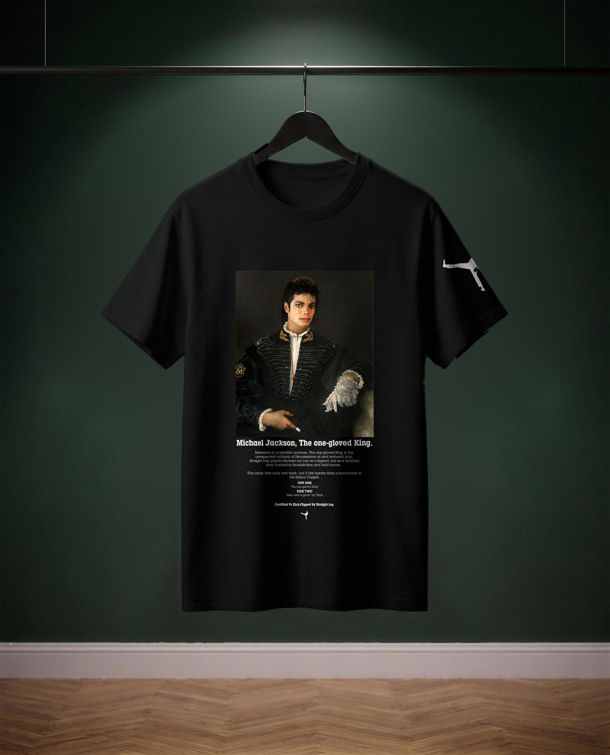 The One-Gloved King — t-shirt colore Nero, davanti