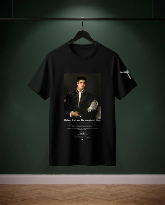 The One-Gloved King — t-shirt colore Nero, davanti