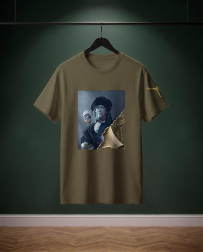 What Cannot Be Tasted — t-shirt colore Army, davanti
