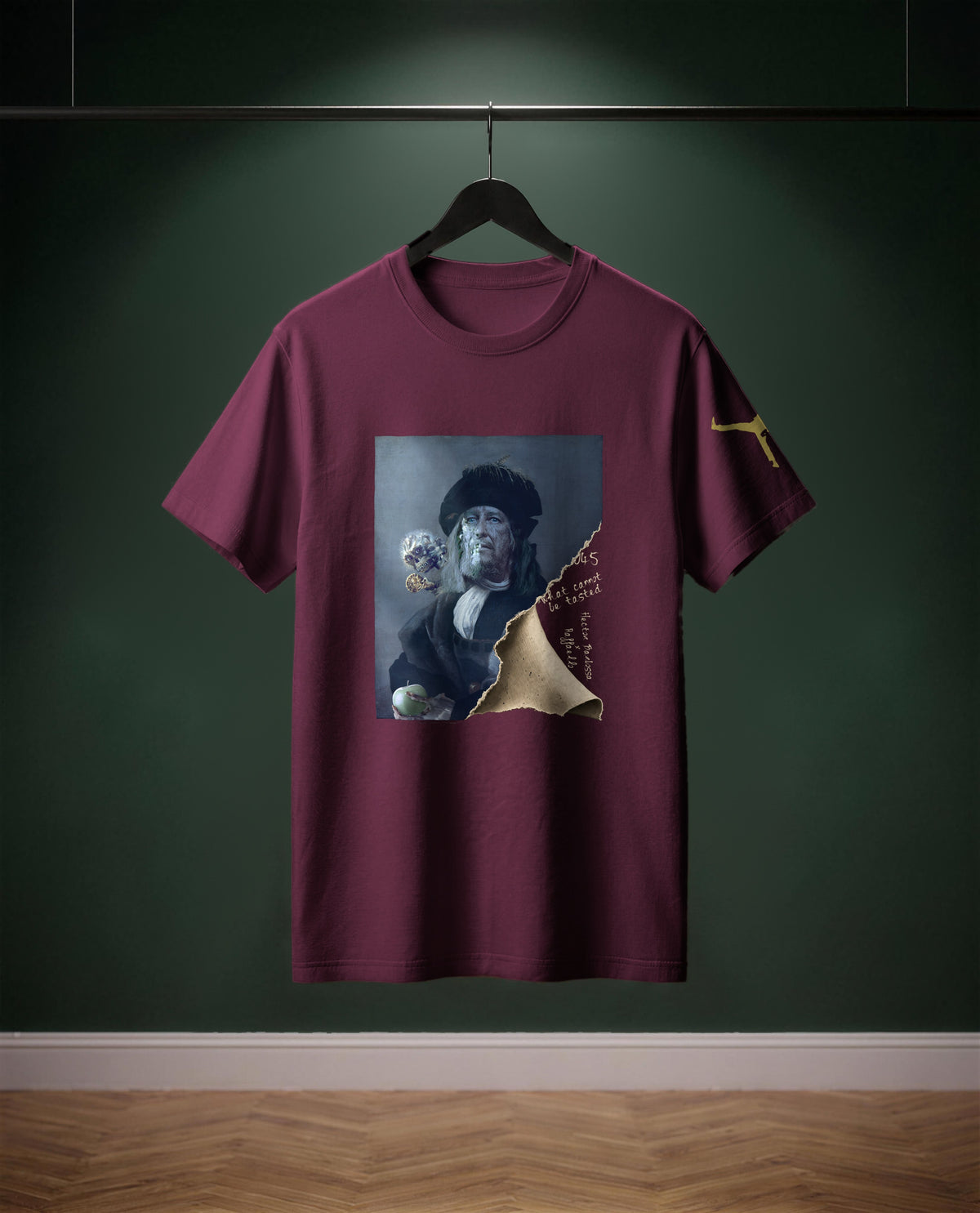 What Cannot Be Tasted — t-shirt colore Bourdeaux, davanti