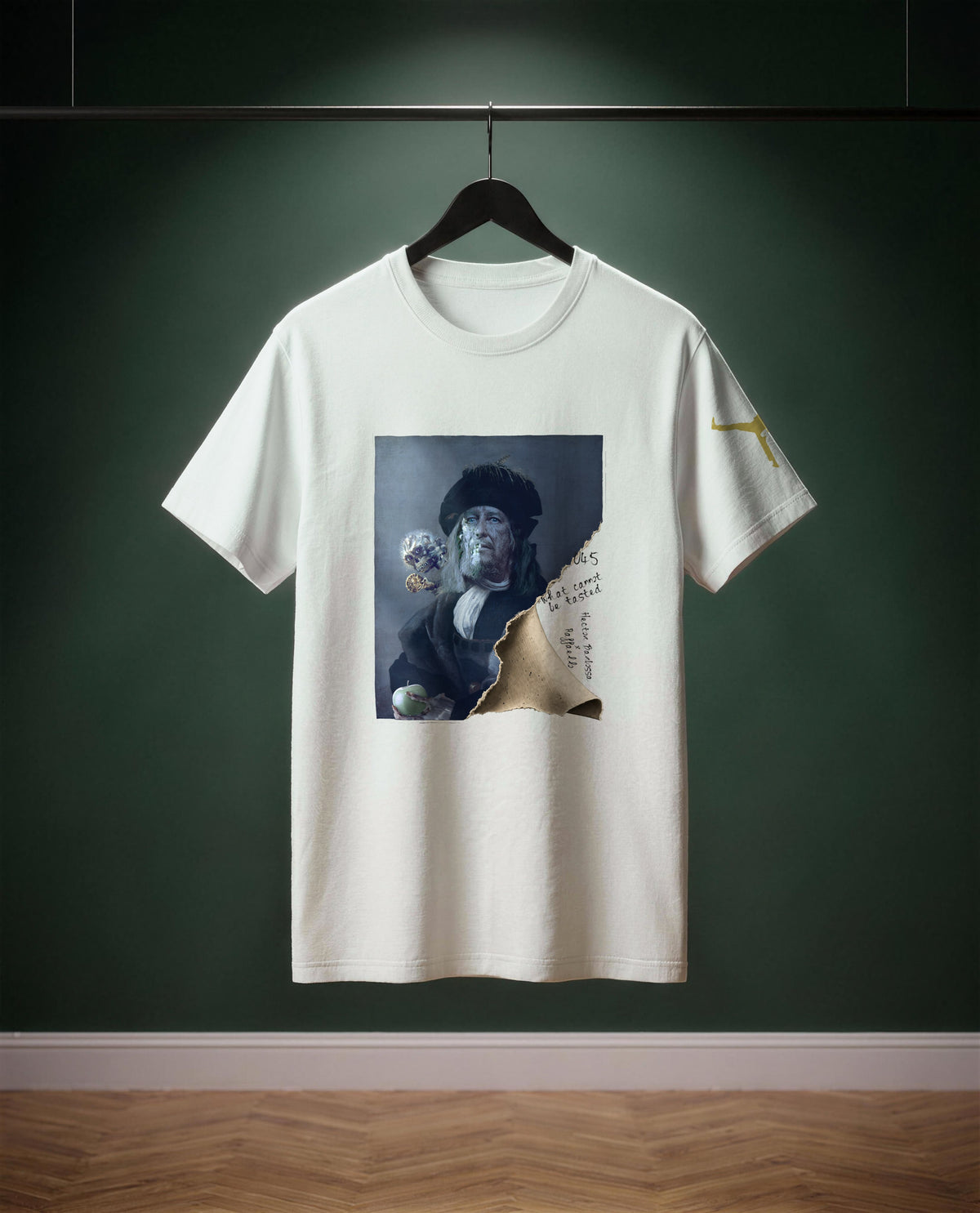 What Cannot Be Tasted — t-shirt colore Off-white, davanti