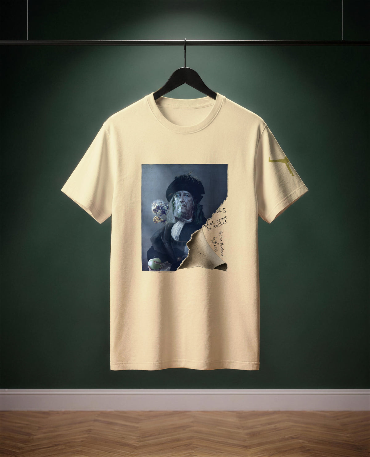 What Cannot Be Tasted — t-shirt colore Sabbia, davanti