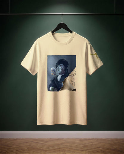 What Cannot Be Tasted — t-shirt colore Sabbia, davanti